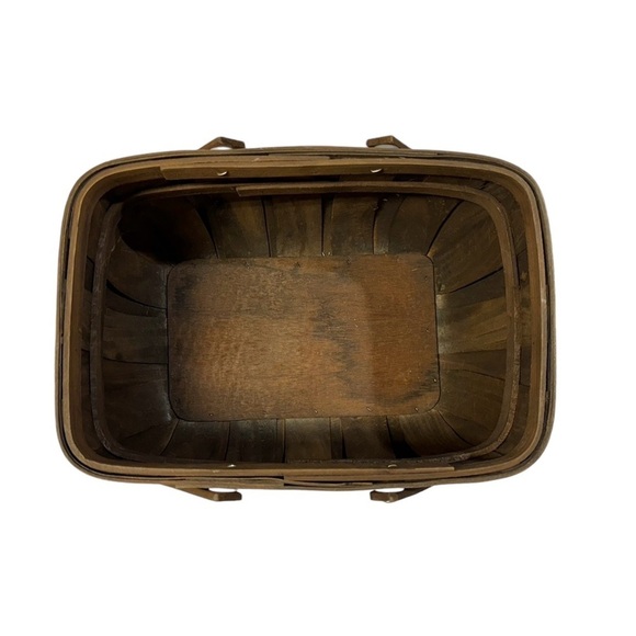 14x10x10” Rectangular Brown Woven Wood Basket - Picture 5 of 6